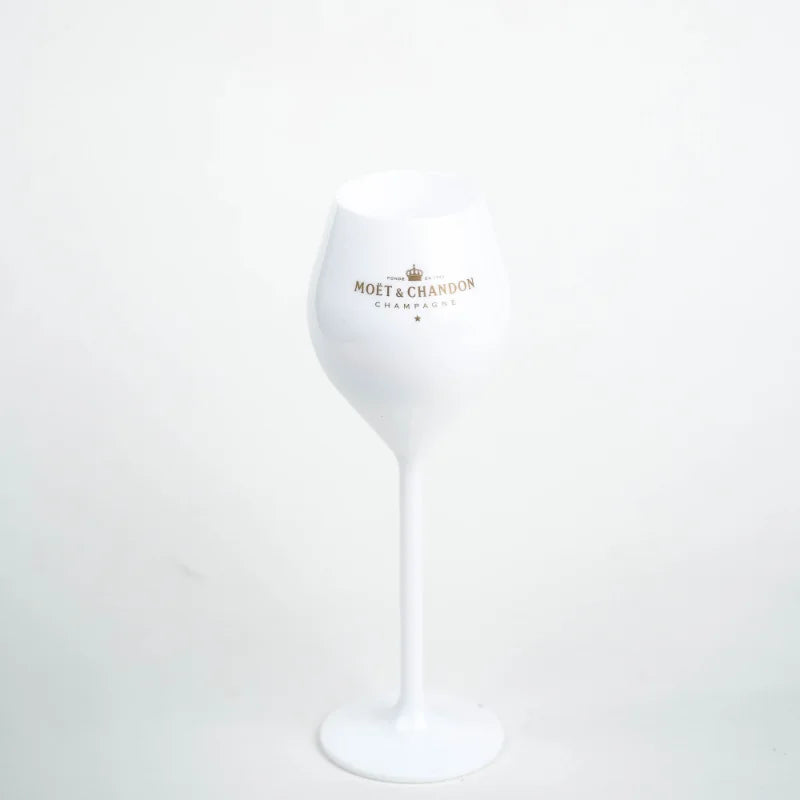 MOET Wine Glasses and Champagne Flutes - 175ML Acrylic Glass, Dishwasher-safe, Transparent
