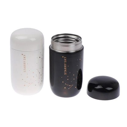 Starry Sky Stainless Steel Vacuum Flask - Mini Insulated Thermos Cup Sport Watter Bottle, Leakproof Coffee Mug with Mini Capacity.