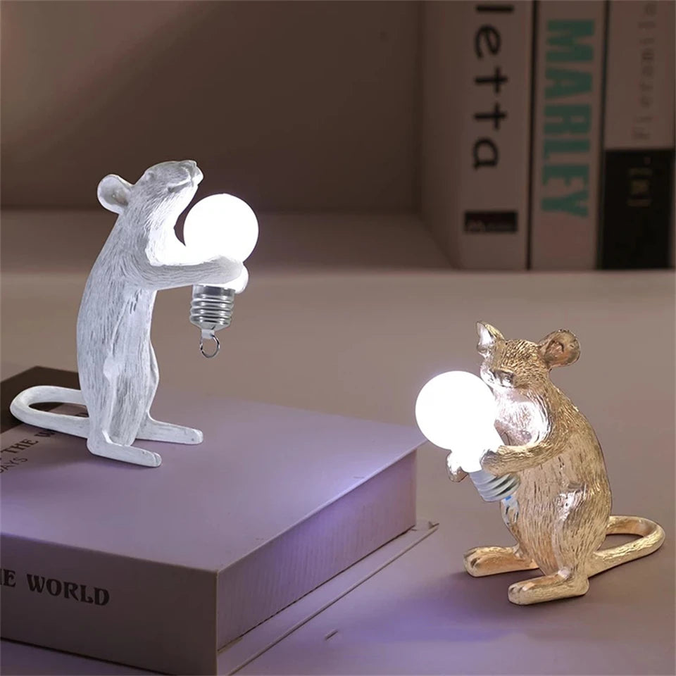 LED Table Lights Resin Animal Night Lamps Home Decor Desk Lighting
