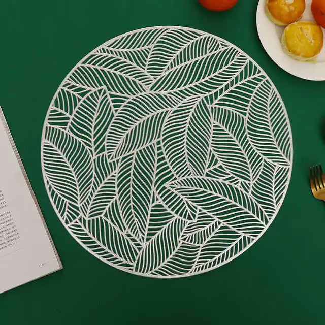 Nordic Non-slip PVC Dandelion Hollow Kitchen Placemat Coaster