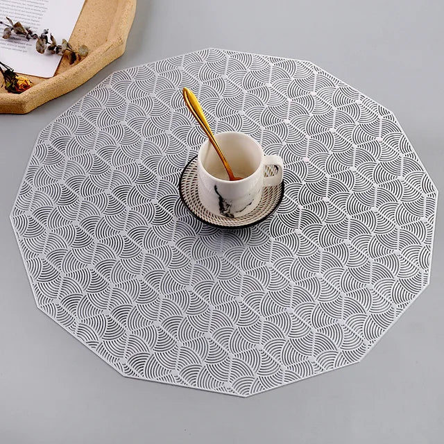 Nordic Non-slip PVC Dandelion Hollow Kitchen Placemat Coaster