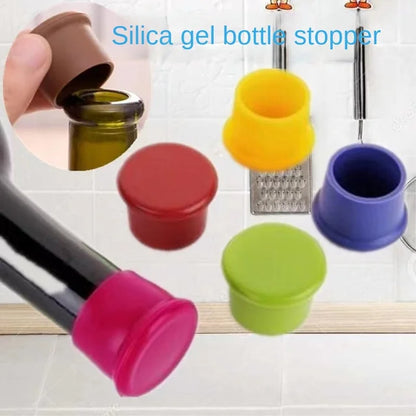 Silicone Vacuum Wine Bottle Stopper with Champagne and Pickle Wine Sealing Capability