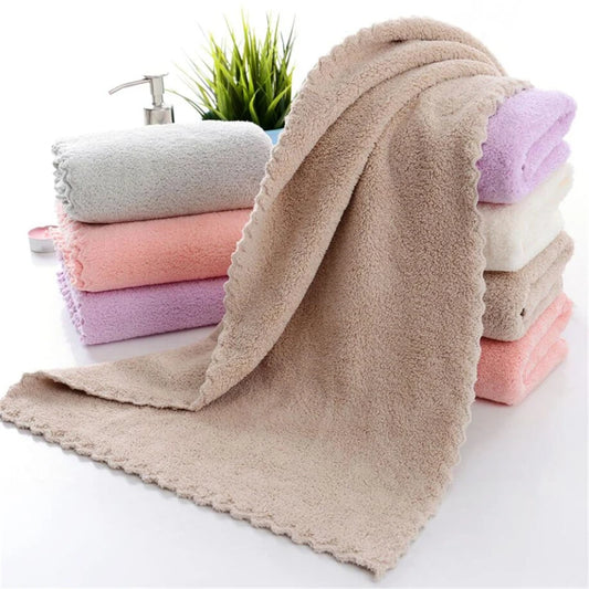 Square Bamboo Fiber Soft Face Towel Polyester Hair Hand Bathroom Towels Bath Towel