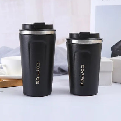 "Stainless Steel Thermos Travel Mug - Leak-Proof Vacuum Flask, Insulated Cup Water Bottle"