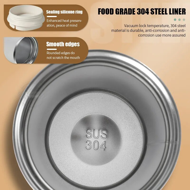 Stainless Steel Leak-Proof Thermal Vacuum Flask Coffee Cup 510ML