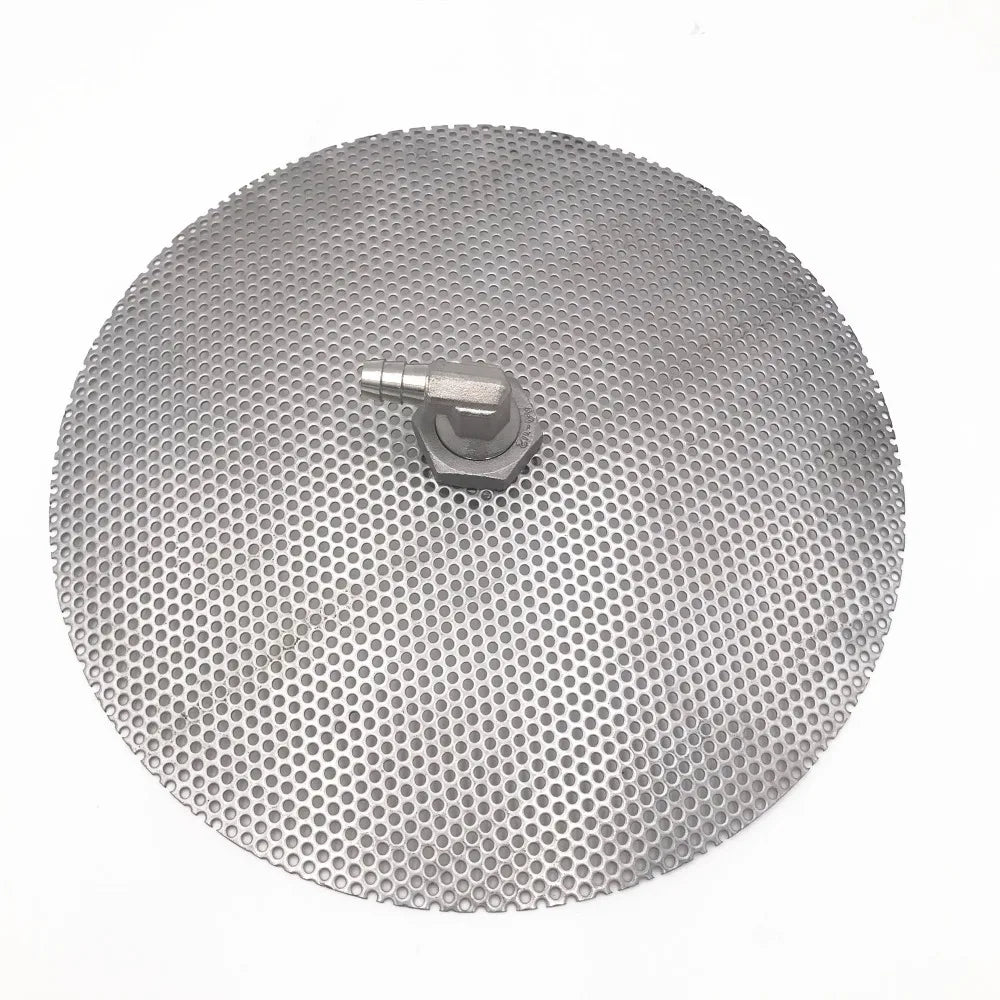 Stainless Steel False Bottom with Fittings and Accessories for All Grain Brewing