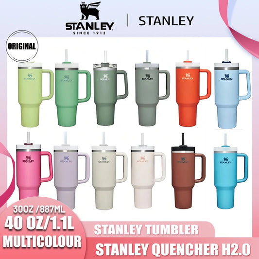 Stanley Quencher H2.0 40oz Insulated Stainless Steel Tumbler with Straw