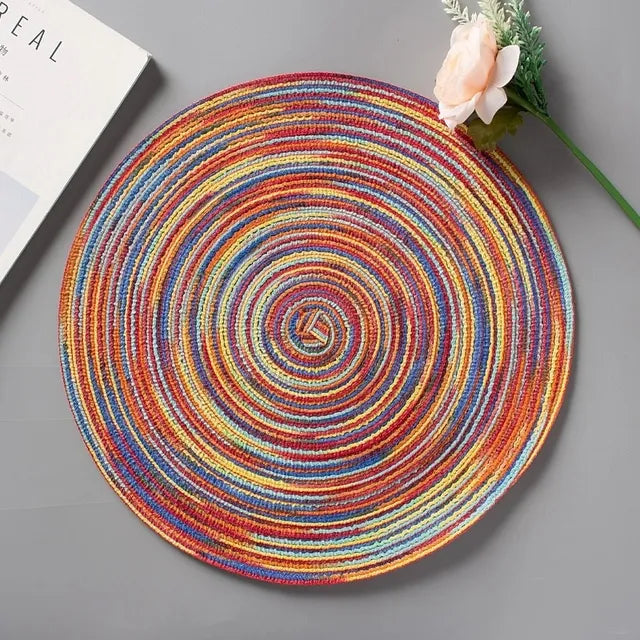 Ramie Insulation Pad Placemats Linen Non Slip Table Mats Home Decoration Pad Coaster