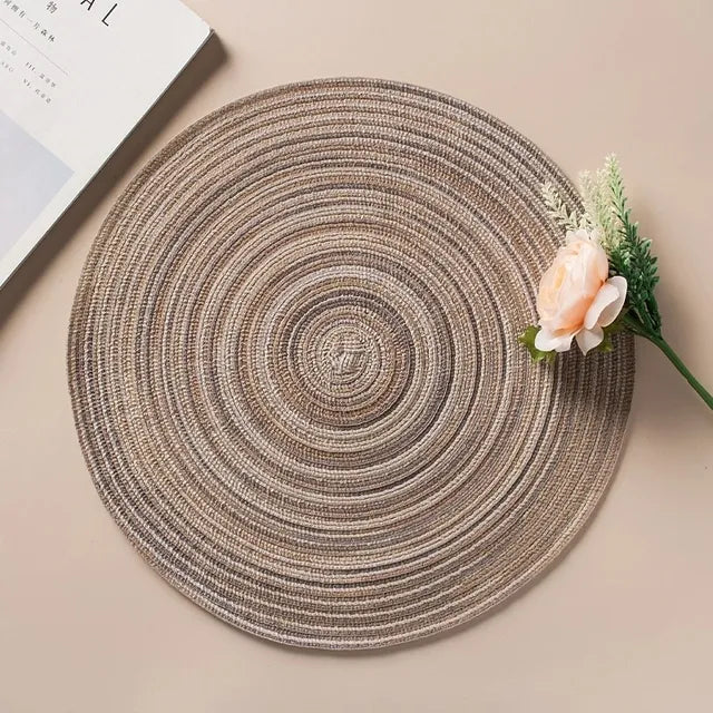 Ramie Insulation Pad Placemats Linen Non Slip Table Mats Home Decoration Pad Coaster