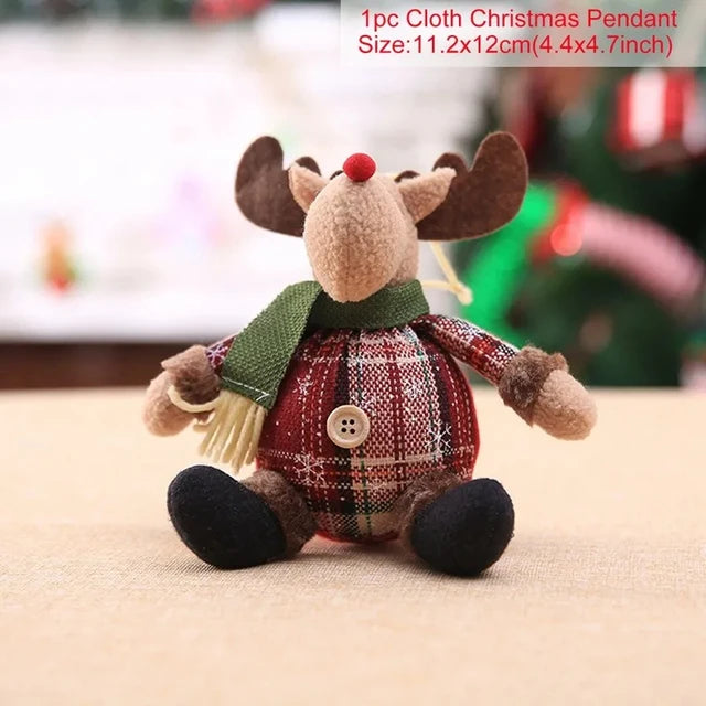 Telescopic Christmas Doll – Merry Christmas Decorations, Home 2023-2024 Ornament, Xmas Navidad Noel Gifts.