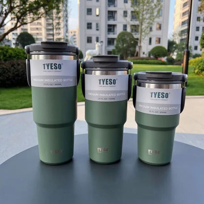 Tyeso Stainless Steel Thermos Bottle - Double-layer Insulation Travel Mug