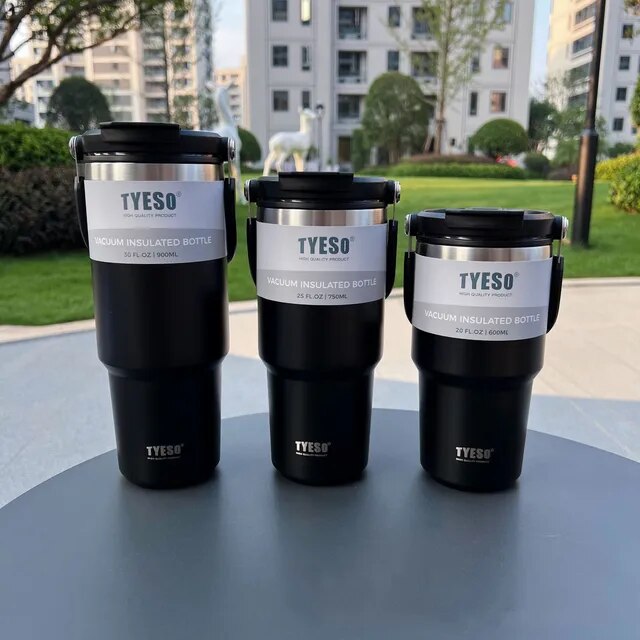 Tyeso Stainless Steel Thermos Bottle - Double-layer Insulation Travel Mug
