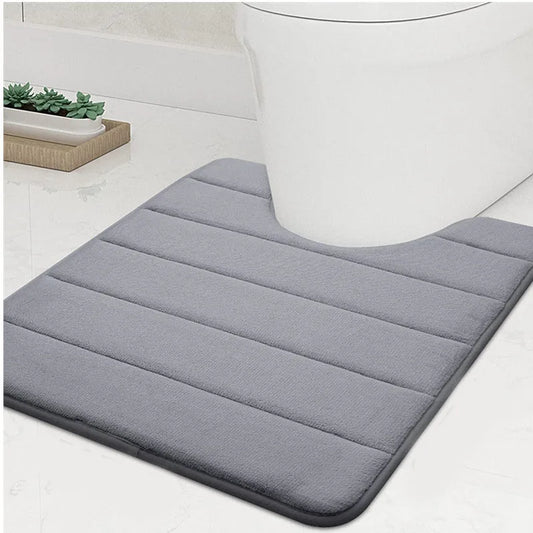 U-Shaped Soft Bathroom Rug Bath Rugs Bathroom Floor Mat Sets