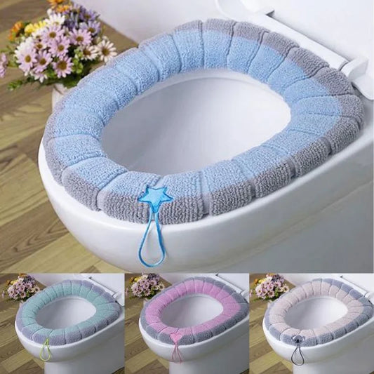 Universal Warm Soft Thickened Seat Cover Washable Home Toilet Seat Cover Cushion