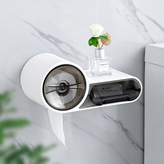 Waterproof Toilet Paper Holder - Creative Tissue Dispenser for Bathroom