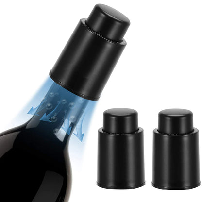 Wine Bottle Stopper - Vacuum Wine Stoppers, Reusable Corks for Sealing and Preserving Wine, Ideal Gift for Wine Lovers.