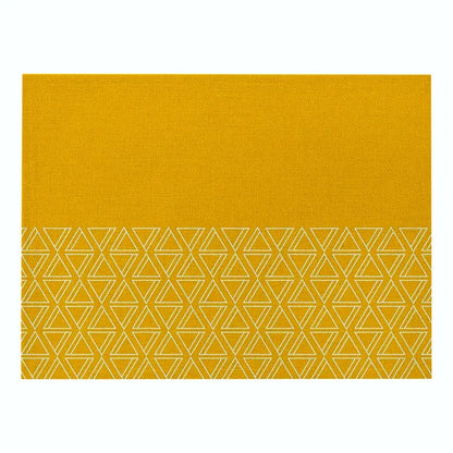Yellow Pineapple Fruit Table Mat 32x42cm - Linen Placemat for Dining Table - Geometric Coaster Pad - Home Decor